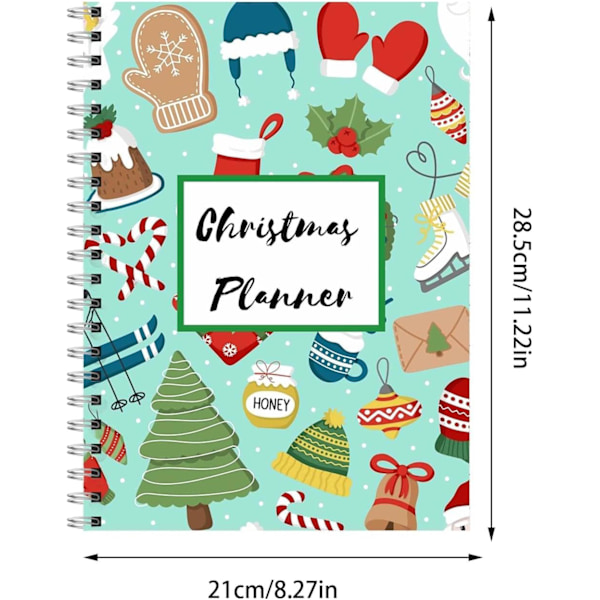 Joulukalenteri, loma-aikataulu, muistikirja - Hauska Ultimate Christmas Planner Holiday Organizer Book Tracker juhliin