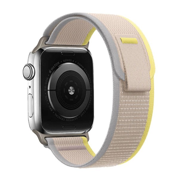 Trail Loop-band för Apple Watch Ultra 49 mm 45 mm 41 mm 44 mm 40 mm 42 mm 38 mm 40 44 45 mm Armband Iwatch Serie 7 6 5 4 3 Se 8 Rem 42 44 45 49mm Yellow Beige