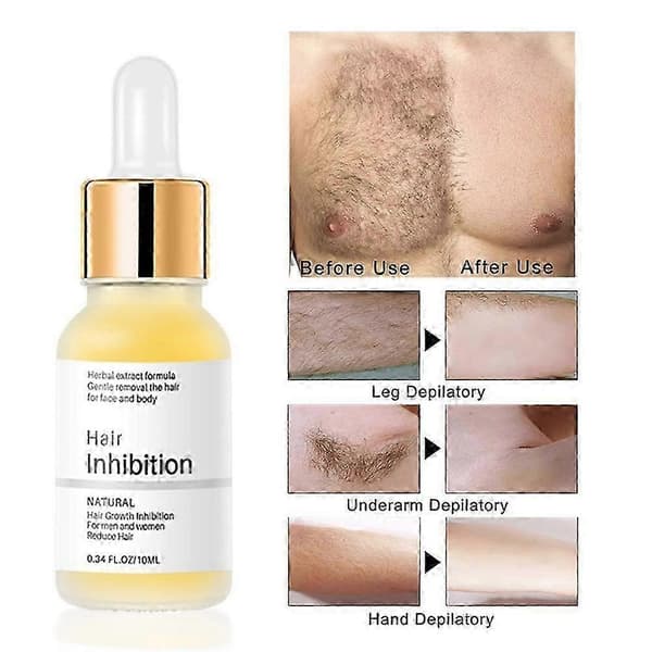Smertefrit hæmmende serum permanent hårfjerningsserum
