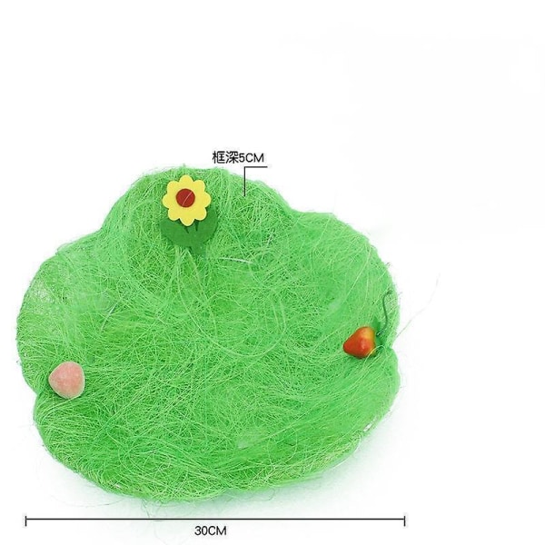 Pääsiäismunakoristelu Pääsiäinen Kädessä pidettävä munakanakori Pääsiäinen tee itsetehty lahja iso kukkatarjotin - Vihreä / Fh-38