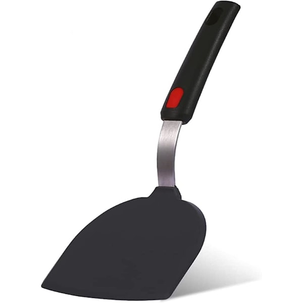 Tæt halvrund silikonespatel til fisk, omelet og pandekager - Non-stick æggespatel - Varmebestandig op til 315,6 °C
