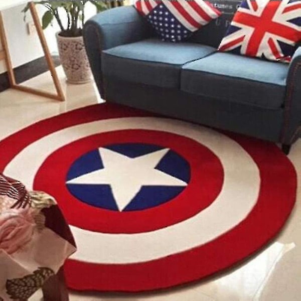 Captain America Shield Room Baderomsmatte Gulvteppe Sklissikre matter