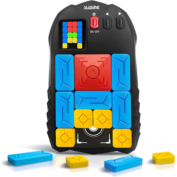 Super Slide Puzzles, with 500+ Levels of Handheld Electronic Game, Brain-Stimulating Brain Teaser, Learning and Education, Travel Stem Toys