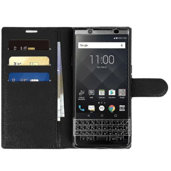 BlackBerry Keyone Flipfodral med Stativfunktion och Plånbok