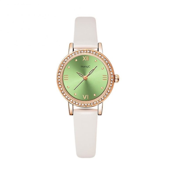 Watch Naisten timanttipieni kellotaulu Naisten casual tuodut liikkeet Kvartsirannekello Naisten Ylellinen Nahka Watch