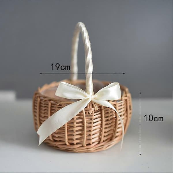 Vävd blomkorg Hualanzi Pilkorg Godiskorg 19cm