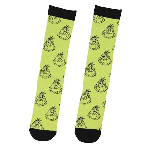 Par med nya julstrumpor med Grinch-mönster 1 pattern 1 one size fits all