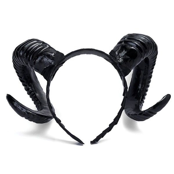 Devil Demon Horns pannebånd for Halloween Costume Cosplay (svart) black one size