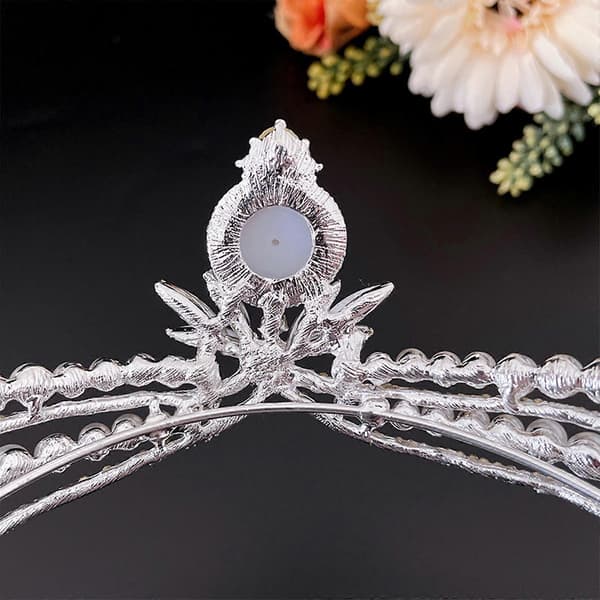 til Rhinestone Perle Tiara Krone Hårbånd Bryllupskrone til Brud Kvinder Piger