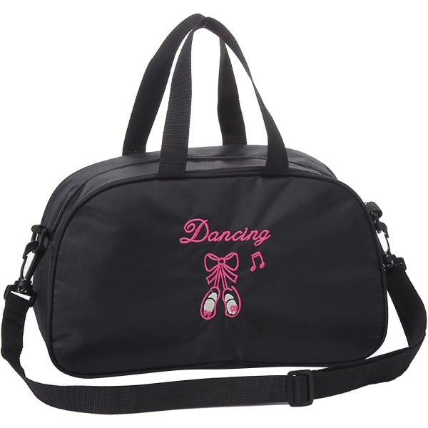 Ballettaske til børn Piger Princess Dance Håndtaske Sports Duffle Bag Dansesko skuldertaske, sort