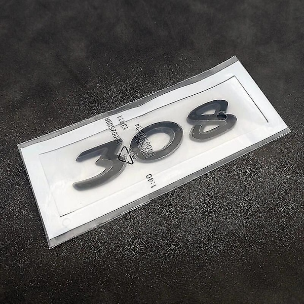 3D Abs Auton Takaluukun Tarra Embleemi Merkki Tarra Peugeot 206 207 301 307 308 408 508 2008 3008 4008 5008 Tarvikkeet Silver 3008