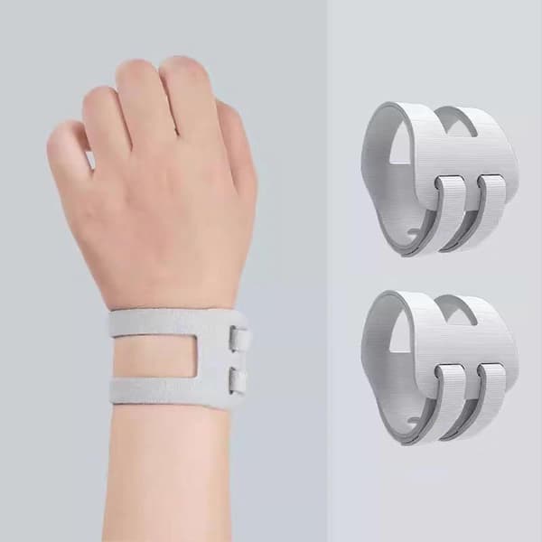 Justerbart kompressionshandledsstöd för smärtlindring Gray 2pcs
