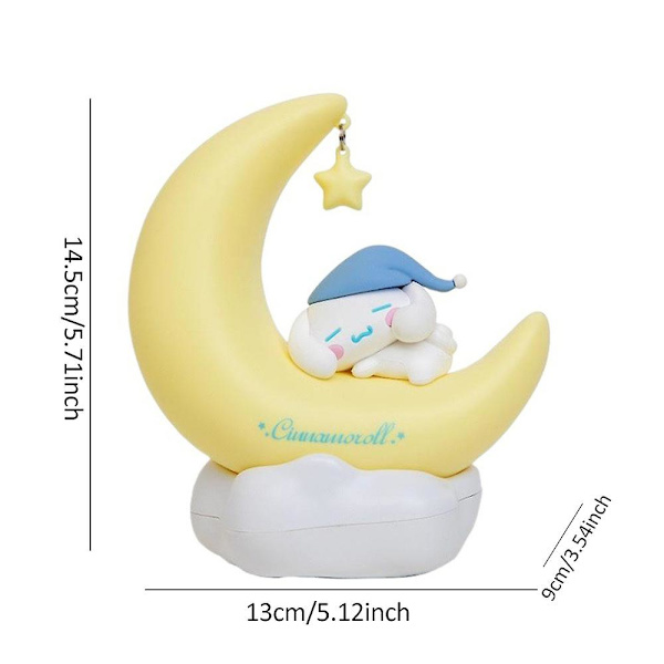 Gaver Børn Kuromi/Melody/Cinnamoroll LED Nattelys Genopladelig Skrivebordslampe Hjemmeindretning Cinnamoroll