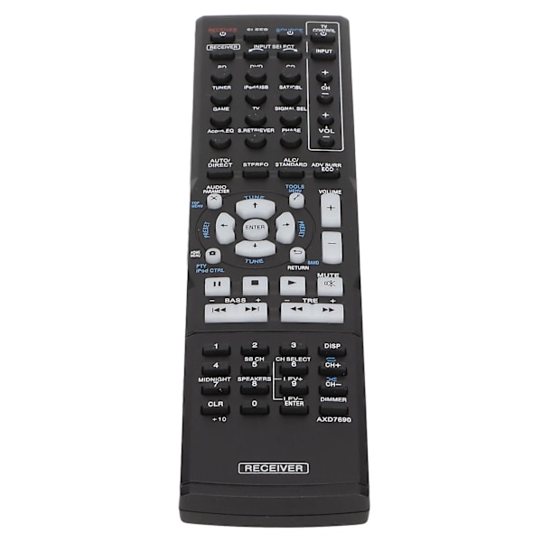 Erstatningsfjernbetjening til Pioneer AXD7690 VSX323K VSX423 VSX‑322‑K VSX‑523‑K receivere