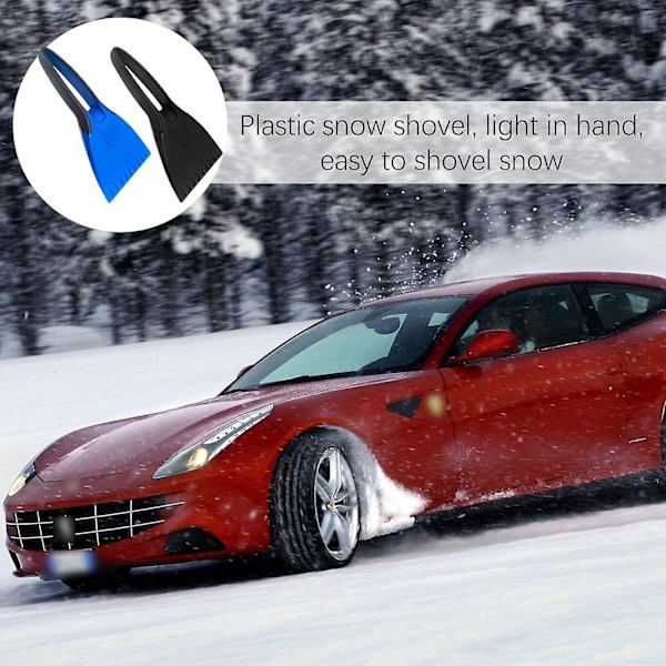 2 kpl tuulilasin jääraappa autoon, auton tuulilasin lumiraappa ja jääraappa, ikkunaraappa lumen, pakkasen ja jään poistamiseen, auton jääraappa Blue black