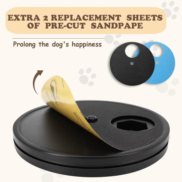 Dog Scratch Board 3 in 1 Interactive Dog Scratch Board for Claws, Dog Scratch Board with Treat Box Scratch Board with 2 Sandpapers