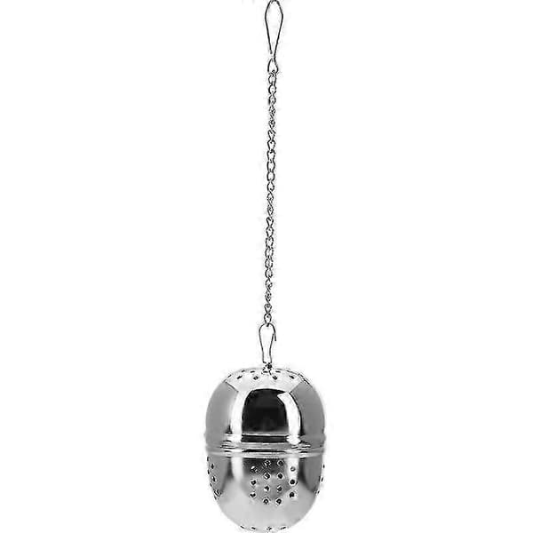 Teæg, oval, Teatime, rustfrit stål, 4 cm