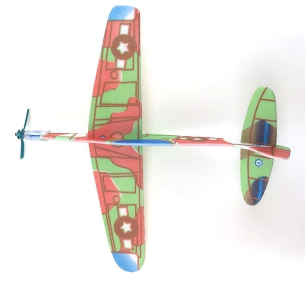 5 kpl tee-se-itse käsinheitto lentävä purjelentokone vaahtolentokone lentokonemalli lasten lelu lahja