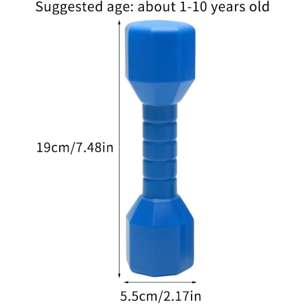 2 st/set Barn Dumbbells Fitnessutrustning Kindergarten Rolig Present Barn Arm Hand Vikter Pilates Dumbbells, Hem Gym Tränings Skivstång