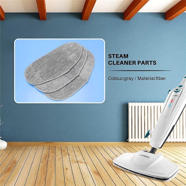 3kpl moppausliina Leifheit Cleantenso Steam Cleaner -höyryharjan pyyhkimen cover puhdistusmoppiliinalle