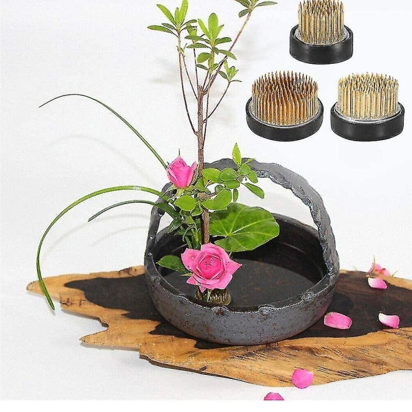 Rund blomsterbundholder Spiky Frog Fast værktøj Blomsterarrangement til Ikebana Kenzan 46mm