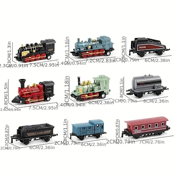 Børns drenge piger mini simulation damptog træk-tilbage tog model diecast lokomotiv legesæt legetøj Green