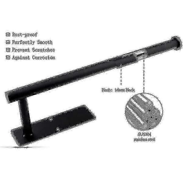 Rullholder montert under skap med hull for solid plassering Black