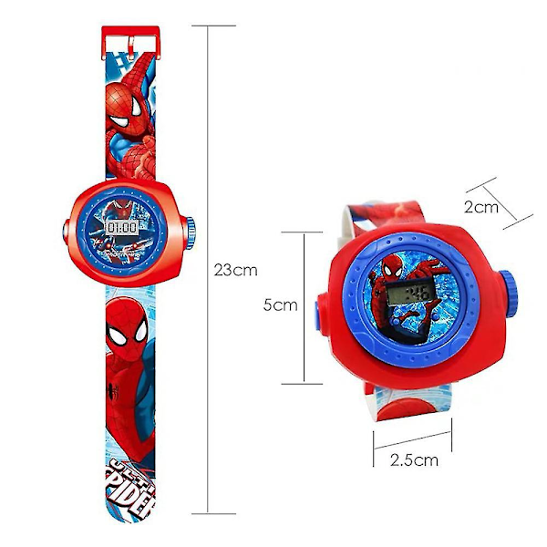 Armbandsur Superhjälte Frozen Prinsessa Projektor Projektionsklockor Leksaker Present Till Barn