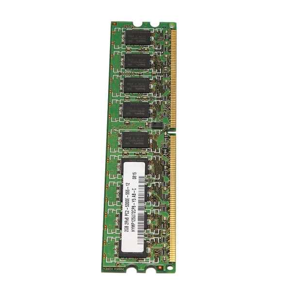 2x 2gb Ddr2 RAM-muisti 667mhz PC2 5300 ecc Dimm 240 nastaa pöytätietokoneen Ram Memorialle green