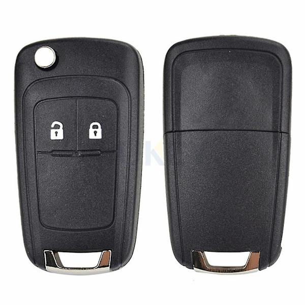 2-knapps Fjärrkontroll Nyckelskal för Opel Adam Astra J Insignia Mokka Zafira C Corsa Cascada Meriva Karl