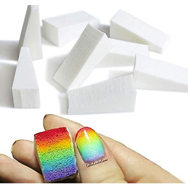 Gradient Naglar Mjuka Svamp För Färgtoning Manikyr Nagelkonst Verktyg Tillbehör