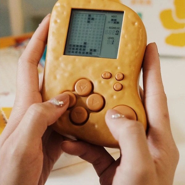Creative Chicken Nugget Shape Game Machine Sæt Tetris Puslespil børns dekompressionsterning