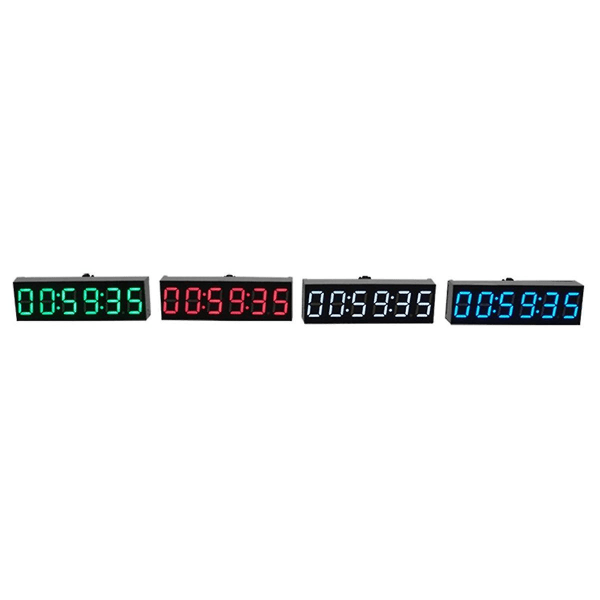 0,36 tommers 6-bits klokke LED digital elektronisk klokke med sekunddisplay modul strøm av minne lysstyrkejustering -D Colour D