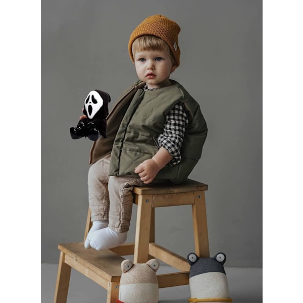 20cm Ghostface Plyslegetøj, Halloween Horror Killers Ghostface Plysdyr, Hjemmedekoration Gysere Fyldt Dyr Gave til Børn