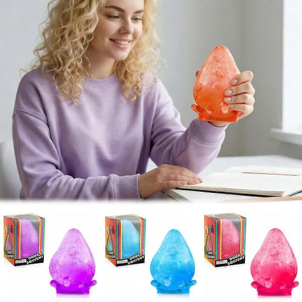 Dream Drop Stressbollar Långsam Stigning Lindring Fidget Sensorisk för Ångest Stress Partyfavörer B