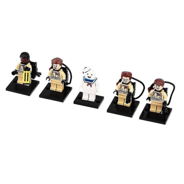 5 st/set Ghostbusters Docka Gåva Hem DIY Byggkloss Leksak Action