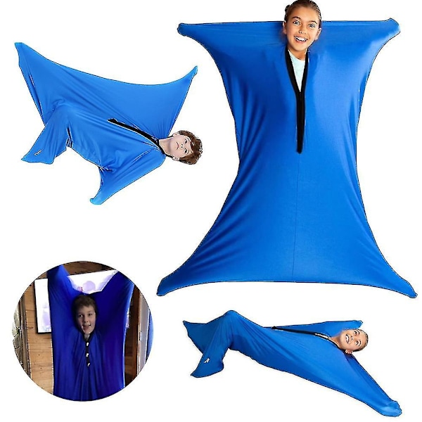 Dynamisk rörelsesensorisk strumpa Baby filt Sensorisk säck Sensorisk strumpa Stretchiga kroppsstrumpor S