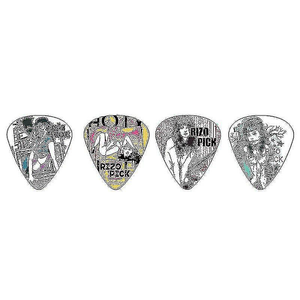 5 Pakke Guitar Picks Grafisk Plektre Til Elektrisk Guitar Akustisk Guitar Mandolin Og Bas