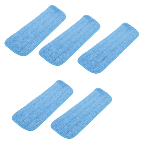 5 stk Mikrofiber Fladmoppe Pad Mopping Rengøringsdug Erstatning til 14x41cm Velcro Moppe Universal