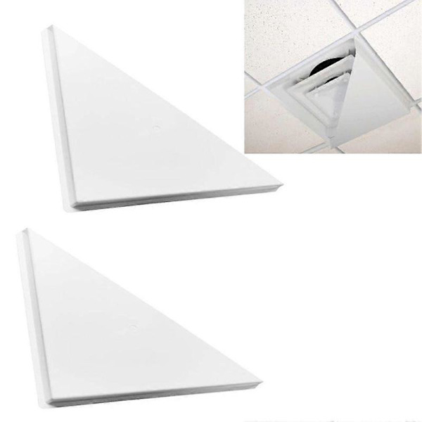 Hjørneluftspreder (Trekant) til 2x2Ft loftluftdiffuser White