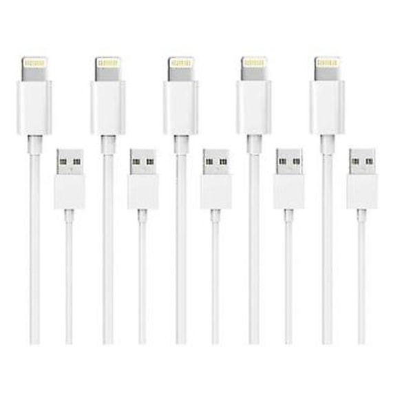 5 Pack 1M Lightning download iPhone 14/13/12/11/ Xs/Max/X/8/7/6