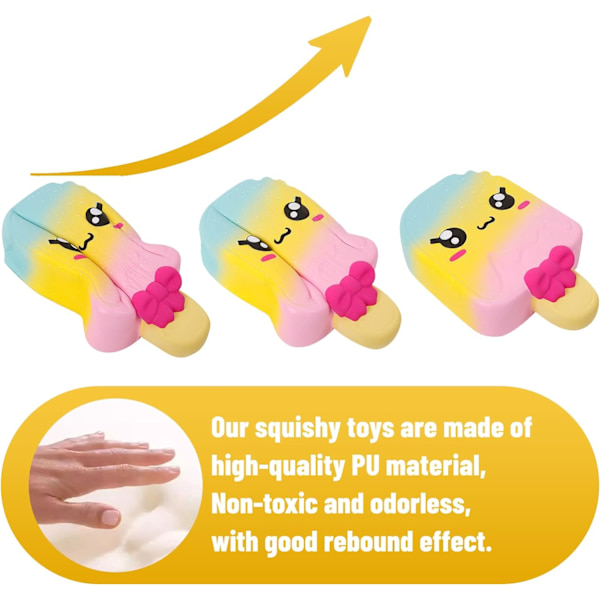 11 tommer Jumbo Squishies Popsicle Kawaii Duftende Bløde Langsomt Stigende Kæmpe Squeeze Squishies Stress Relief Børnelegetøj