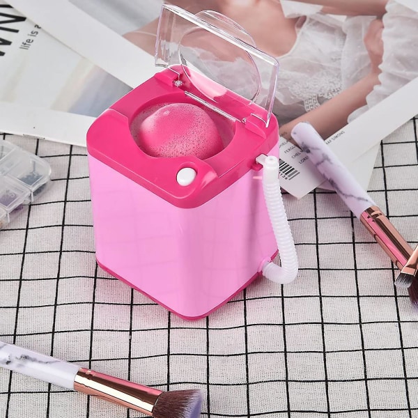Mini sähköinen meikkiharjapuhdistuskuivausrumpu, kosmeettinen sienipesukone