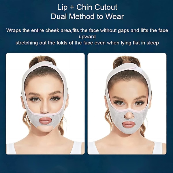 Beauty Face Sculpting Sleep Mask, Återanvändbara V Line Shaping Masker, V Line Lifting Mask Ansiktsbantningsrem - Double Chin Reducer-XinHan 1Pcs