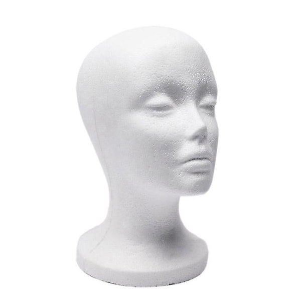 Foam Mannequin Head Model Solbriller Brillestativ Hat Cap Display Holder Headset Mannequin Head D