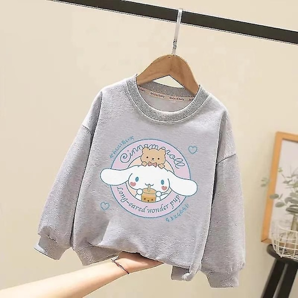 Sanrio Kawaii Pehmeä Villapaita Lasten Cinnamoroll Neulepusero Lasten Anime Sarjakuva Pitkähihainen Toppi Tyttöjen Urheiluvaatteet 140 Green