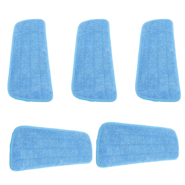 5 stk Mikrofiber Fladmoppe Pad Mopping Rengøringsdug Erstatning til 14x41cm Velcro Moppe Universal