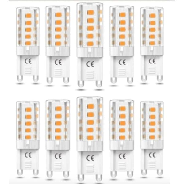 G9 LED-valot 5W, lämmin valkoinen, 10 kpl