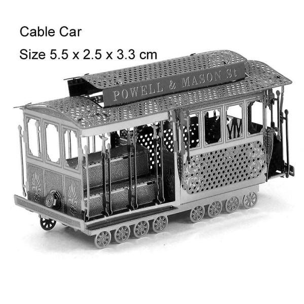 3d DIY Metalliset Liikennevälineet Malli Palapeli Klassinen Retro Ajoneuvo Beatles Juna Wrangler Panzer Kokoonpano Palapelin Lelut Aikuisille Type 923 Train