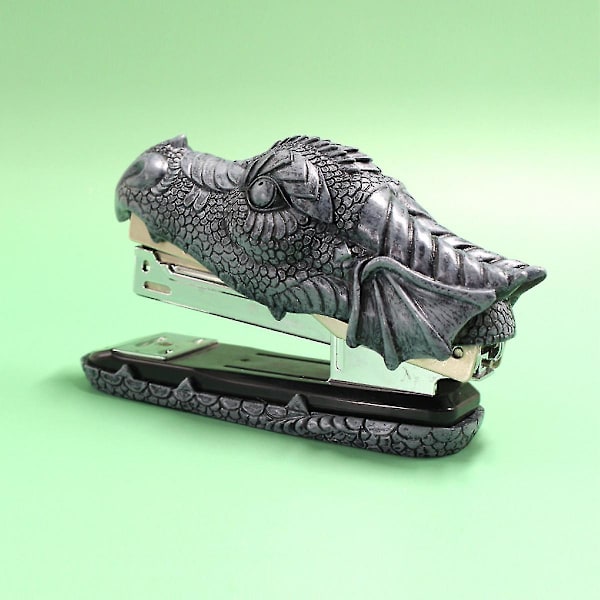 Wekity Dragon Stapler Dragon Head Stapler Barn Stapler Roliga Stapler Roliga Snideri Harts Stapler För Kontorsskrivbord Papperssaker Skrivbordstillbehör Hem D